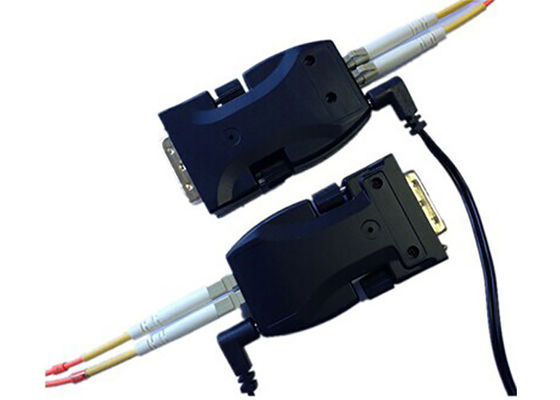 Mini DVI Fiber Optic Extender 1.65Gbps Bandwidth Over Two Cores Fiber Cable