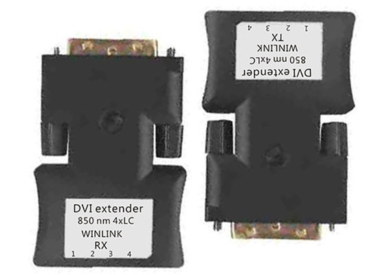 Multi Mode 4 Cores Dvi Over Fiber Extender LC Fiber For Transmission