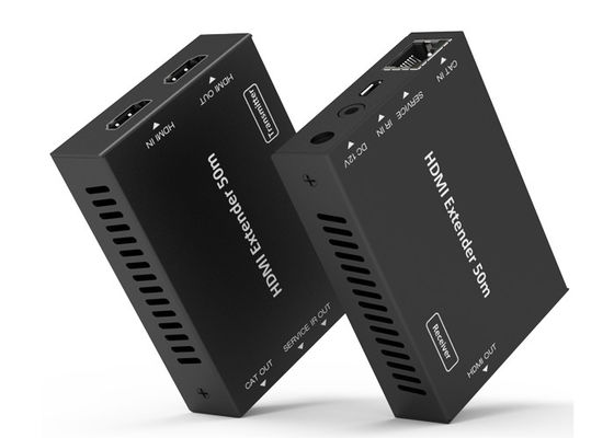 18Gbps HD Video Extender 50 Meters HDMI Over CAT Metal Enclosure