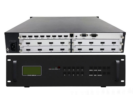 Up to 3840x2160 60Hz Modular Video Wall Controller with IP Control Mode