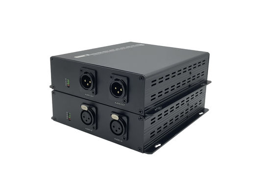 8-ch 6-ch audio fiber optic audio extender with 1 u casing