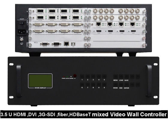 Custom made HDMI DVI Video Wall Controller 3G SDI Fiber HDBaseT Mixed