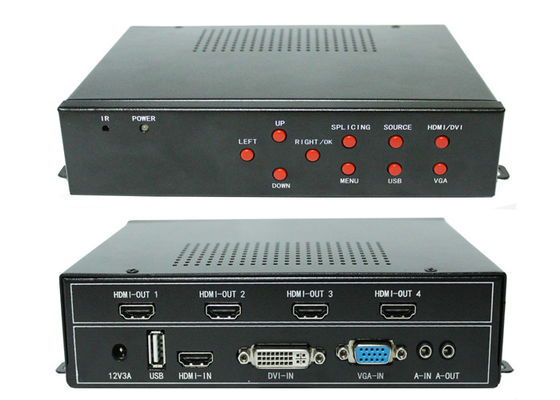 1x2 2x2 Digital HDMI Video Wall Controller For Multi TV Display