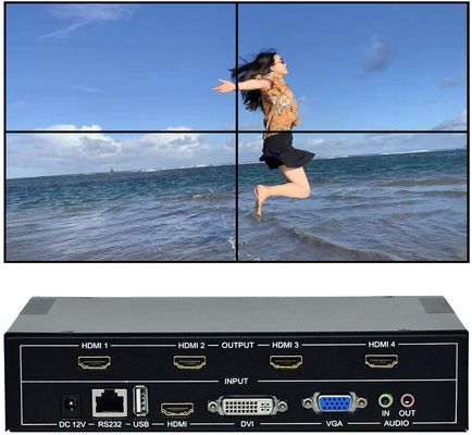 1x2 1x3 2x1 3x1 video wall controller 2x2 3X3 seamless lcd video wall controller